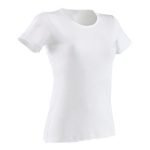 Simple womens white blank t shirt from china